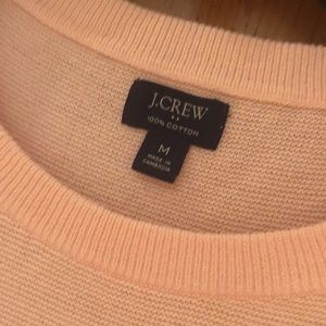 J.CREW pink crew neck sweater